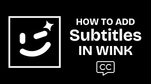 Wink Mod APK Generate Subtitles